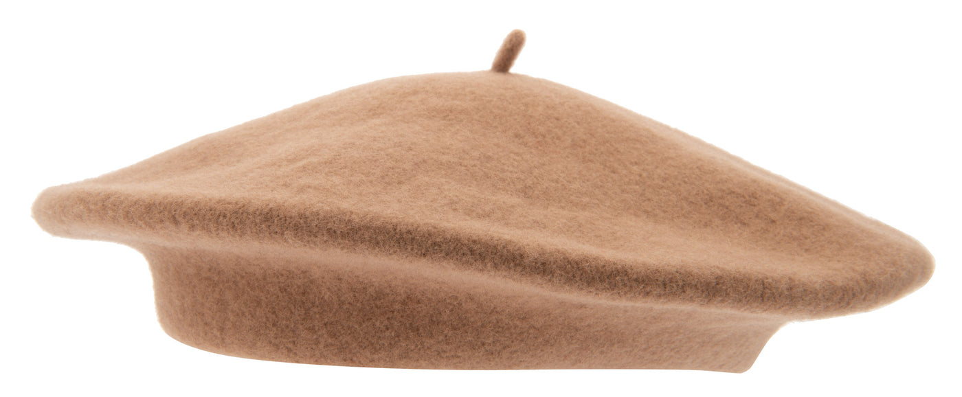 Sandfärgad Beige Basker i ull