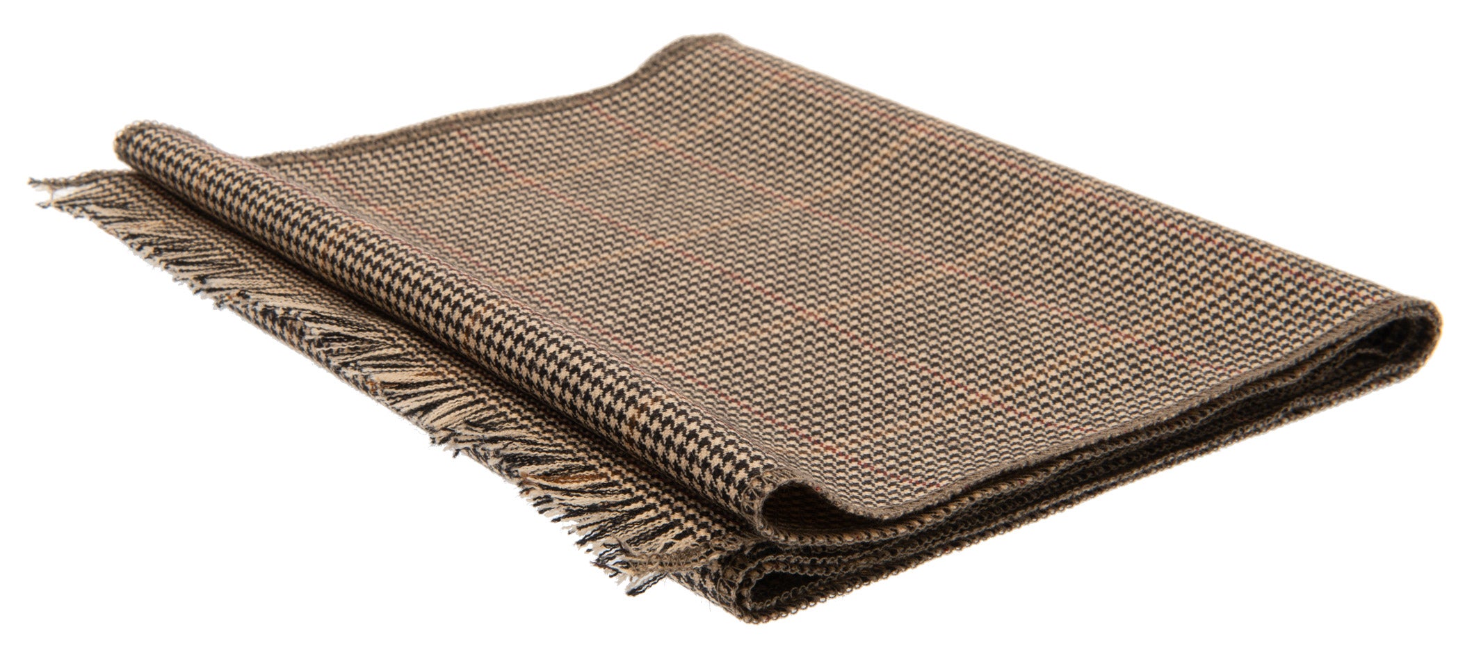 Edgar Moon Houndstooth Brown - Scarf, Tweed neckcloth – CTH