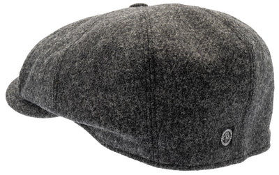 Aaron Moon Shetland Graphite Newsboy cap