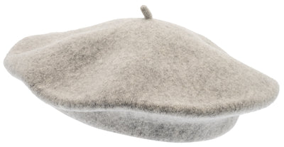 Amelie Wool Beret Light Grey Melange