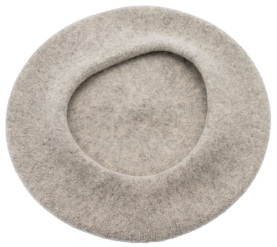 Amelie Wool Beret Light Grey Melange