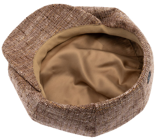 Branson Boucle Brown - Newsboy silk cap – CTH Ericson of Sweden