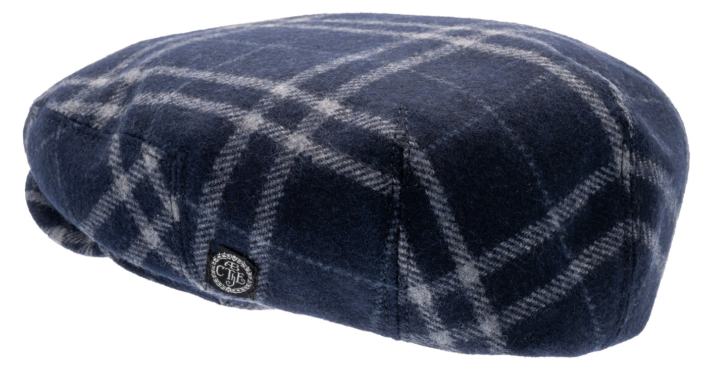 Blå skotskrutig gubb keps för barn