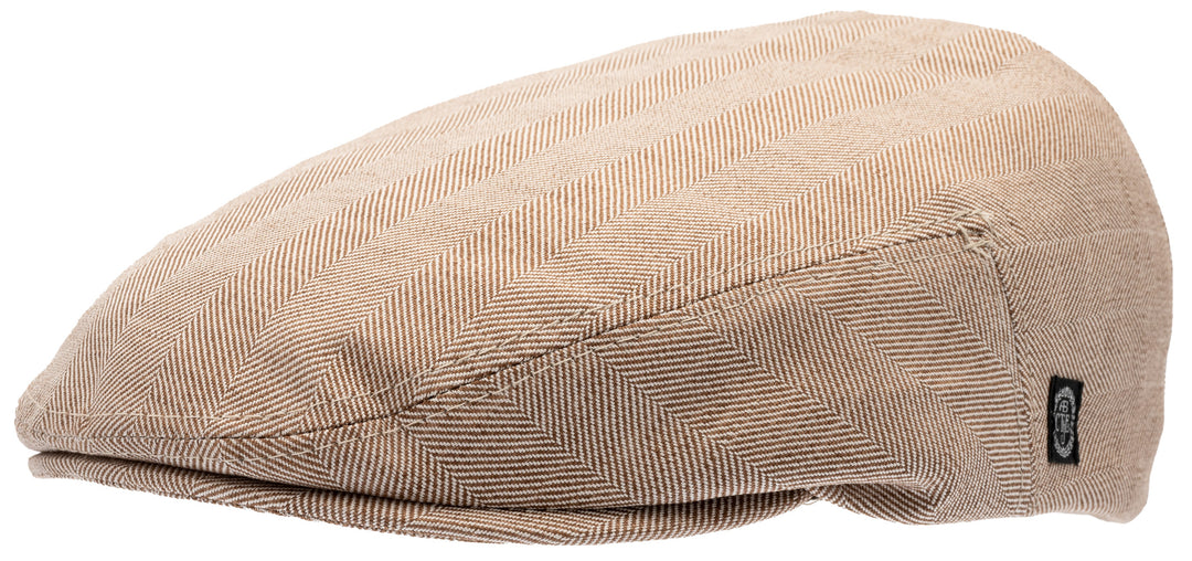 Edward Linen Brown Flat cap – CTH Ericson of Sweden