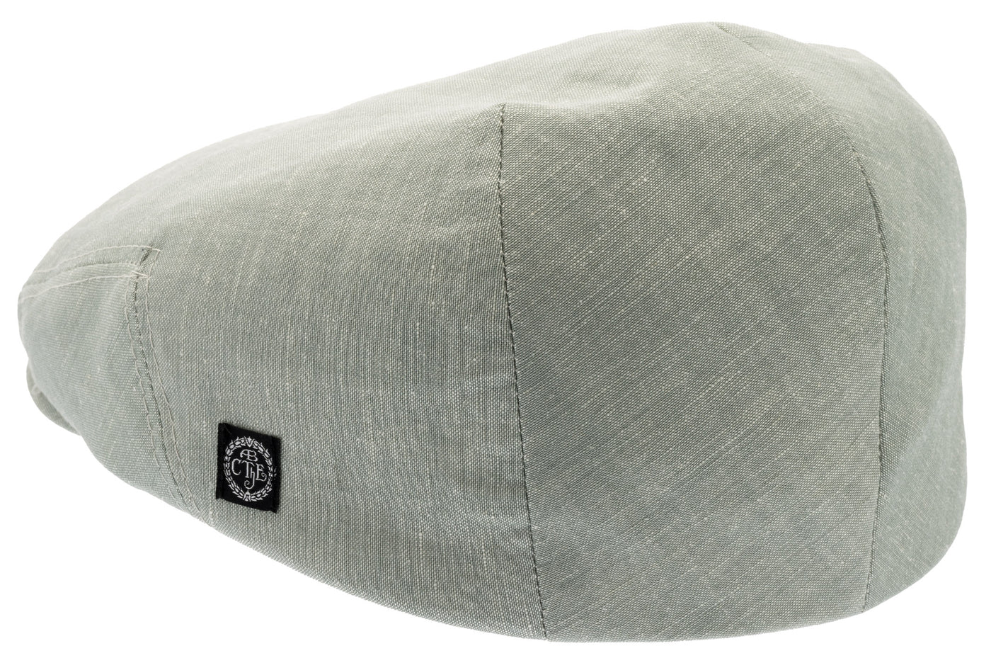 Light green Linen Flat cap