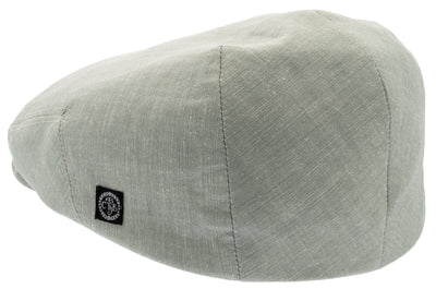Light green Linen Flat cap