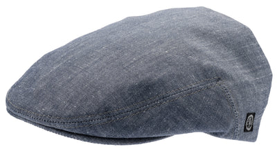 Blå Flat cap keps i ett ekologiskt linnetyg