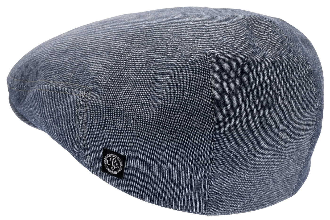 Navy blue Linen Flat cap