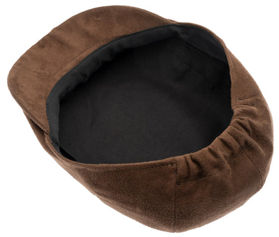 Brown Ivy cap in Suede with black lining