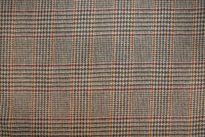 Harris Tweed Glen Check Beige fabric