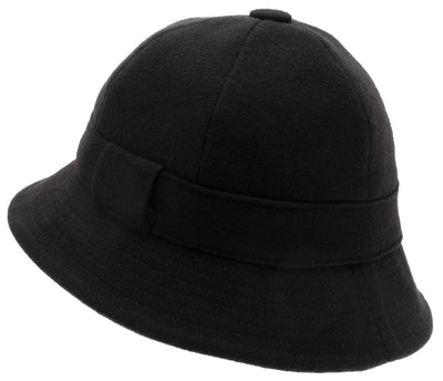 Black Deerstalker Hat in wool