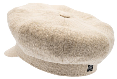 Woman's balloon cap in natural hemp