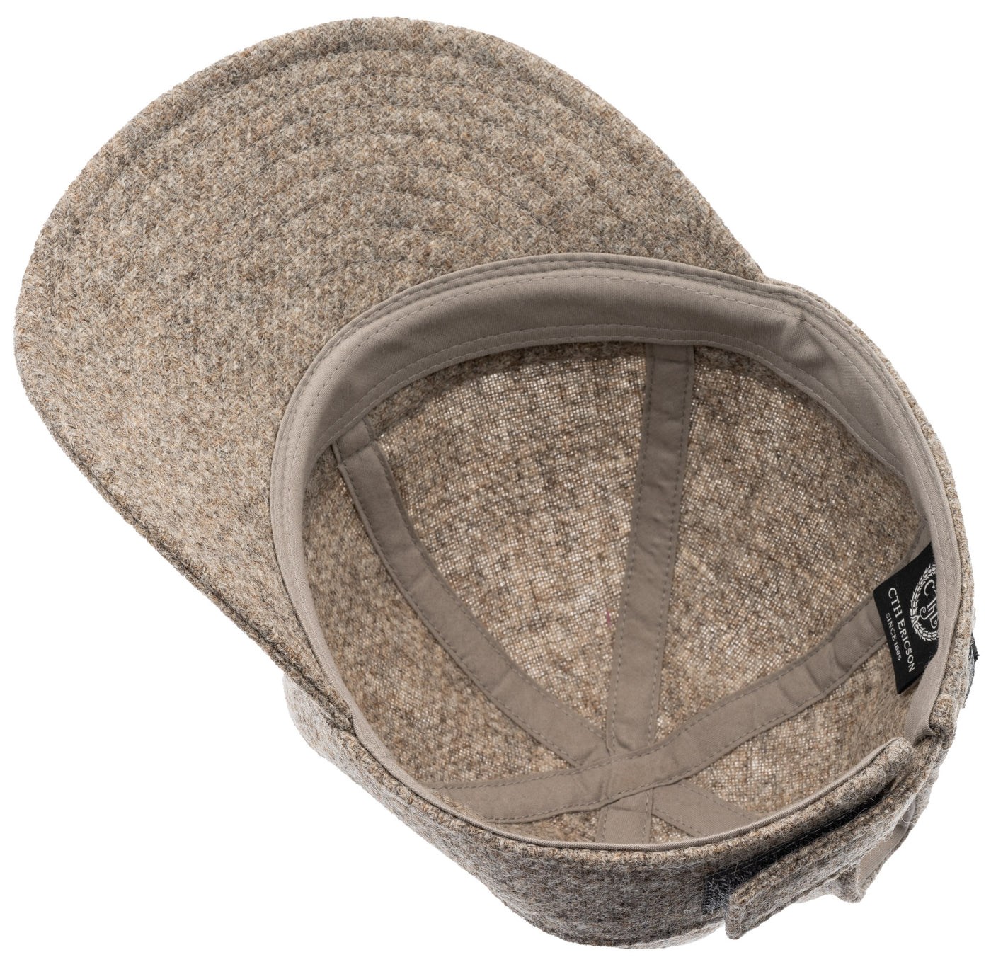 Brun Baseball-keps i ull