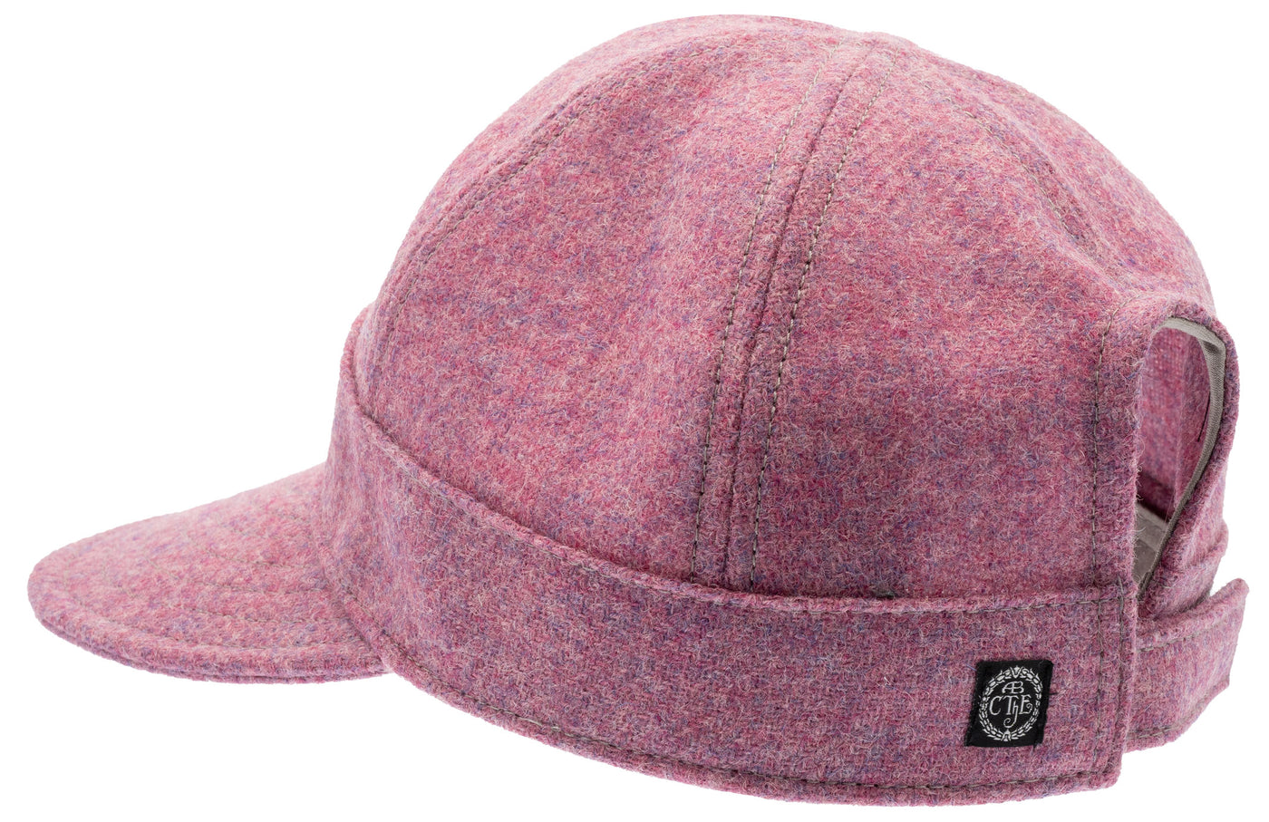 Pink /Purple Woman's cap in Wool