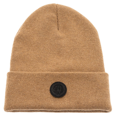Knitted Beanie - Caramel brown