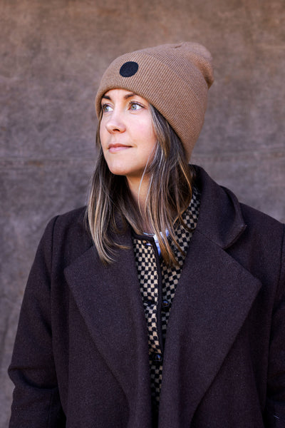 Luca Knitted Beanie - Caramel