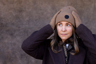 Luca Knitted Beanie - Caramel