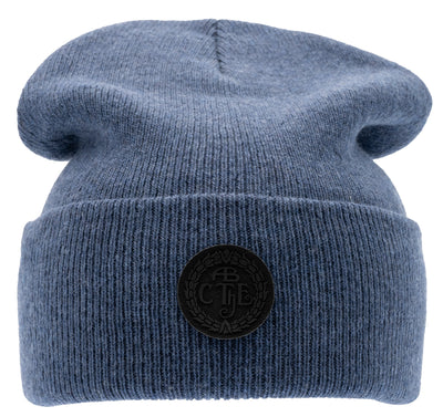 Luca Knitted Beanie - Denim Blue