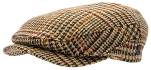 Harris Tweed Glen Check Beige Flat cap