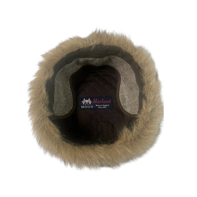 Pälsmössa med nedfällbara öronlappar