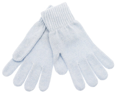 Light Blue Knitted Gloves