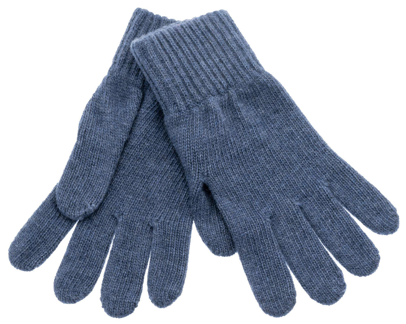 Denim Blue Knitted Gloves