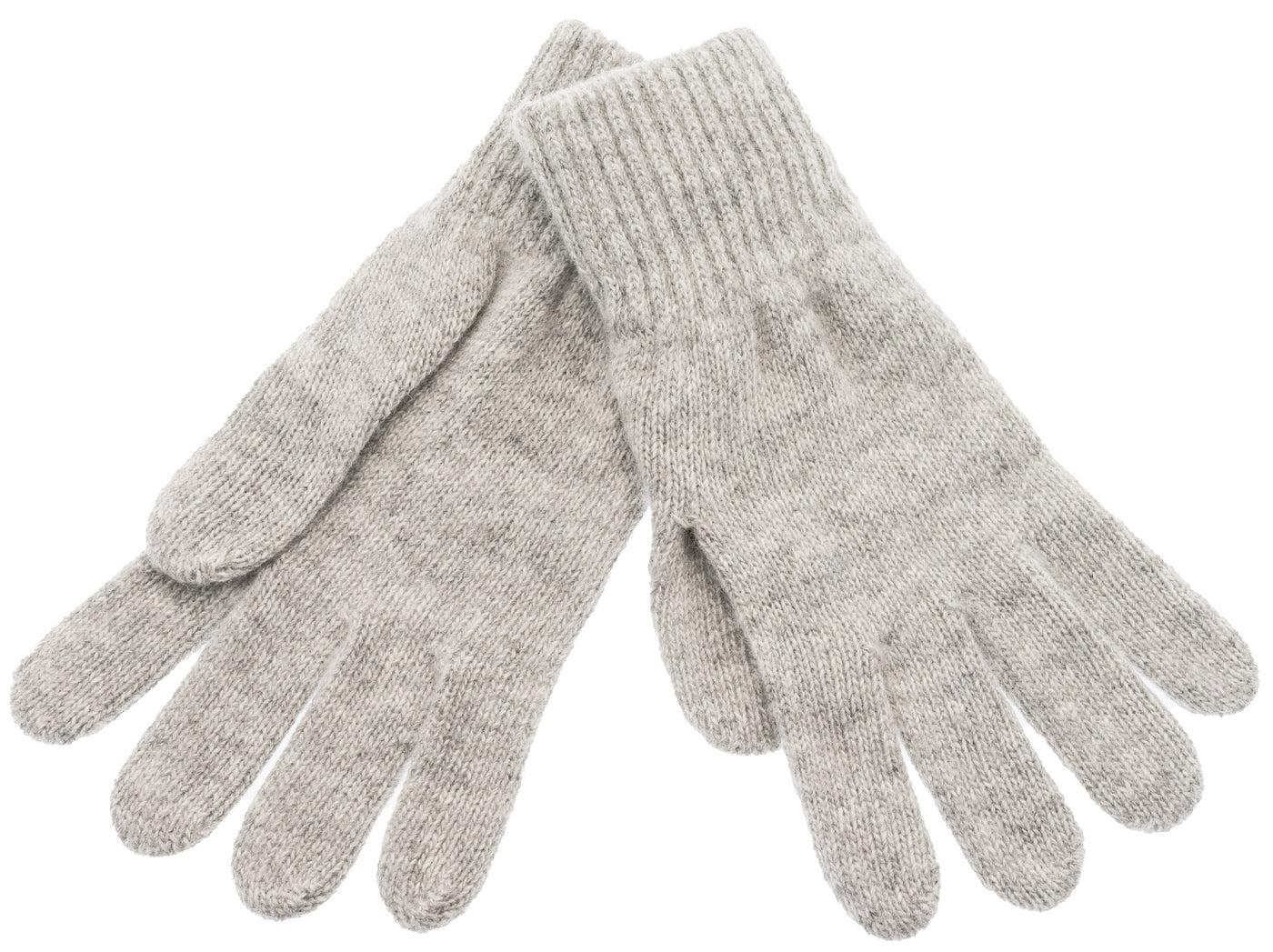 Light Grey Knitted Gloves