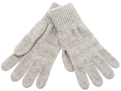 Light Grey Knitted Gloves