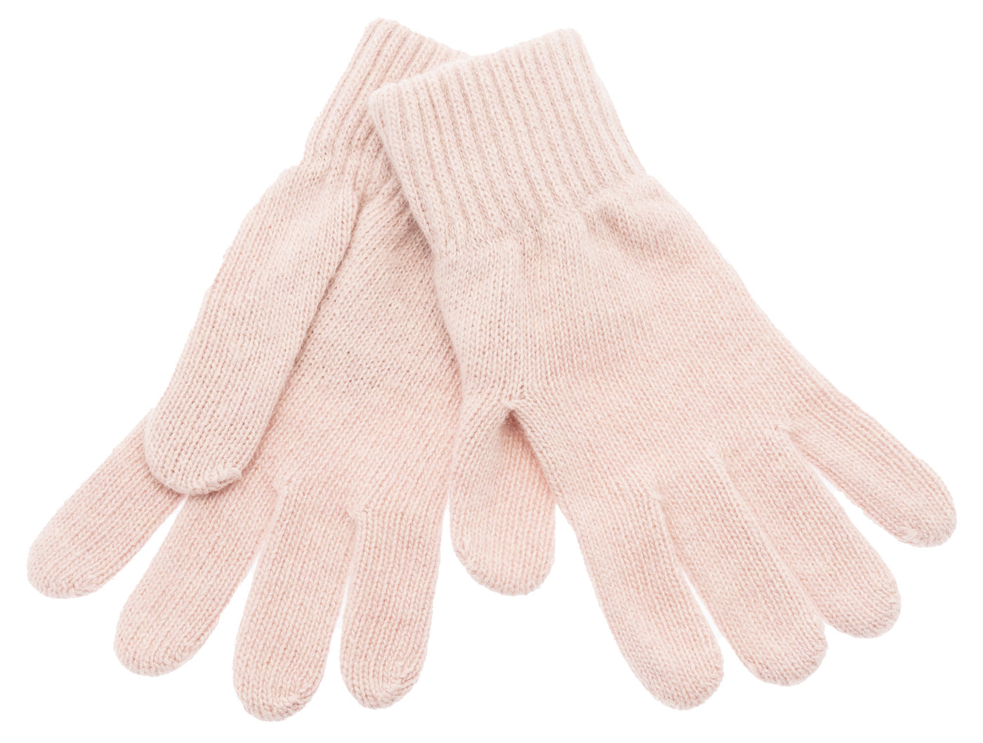  Light Pink Knitted Gloves