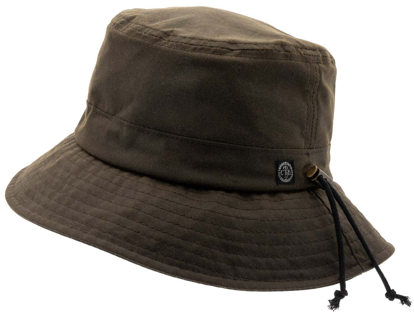 Green outdoor hat in Barbour waxed cotton