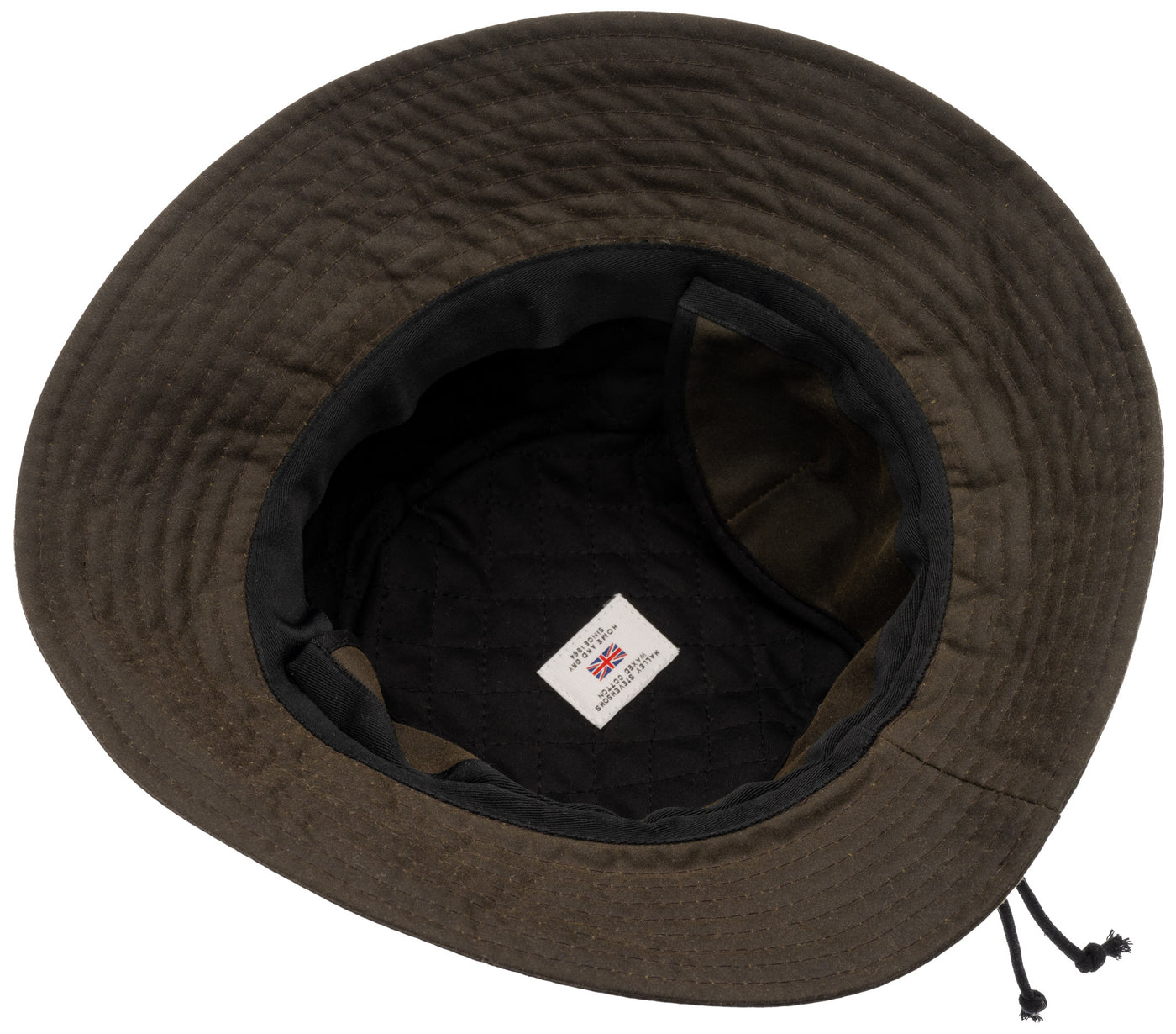 Halley Stevensons brand waxed cotton hat