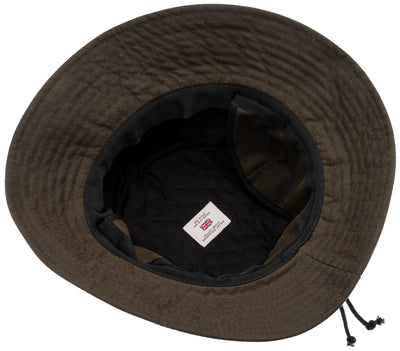 Halley Stevensons brand waxed cotton hat