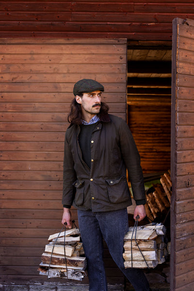 Scottish man with a tweed flat cap