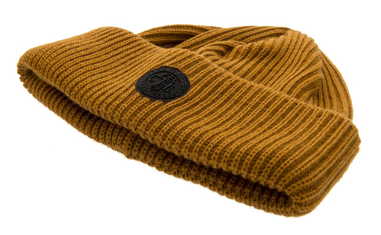 Tyson Jr. Rib knit beanie mustard - CTH Ericson of Sweden 