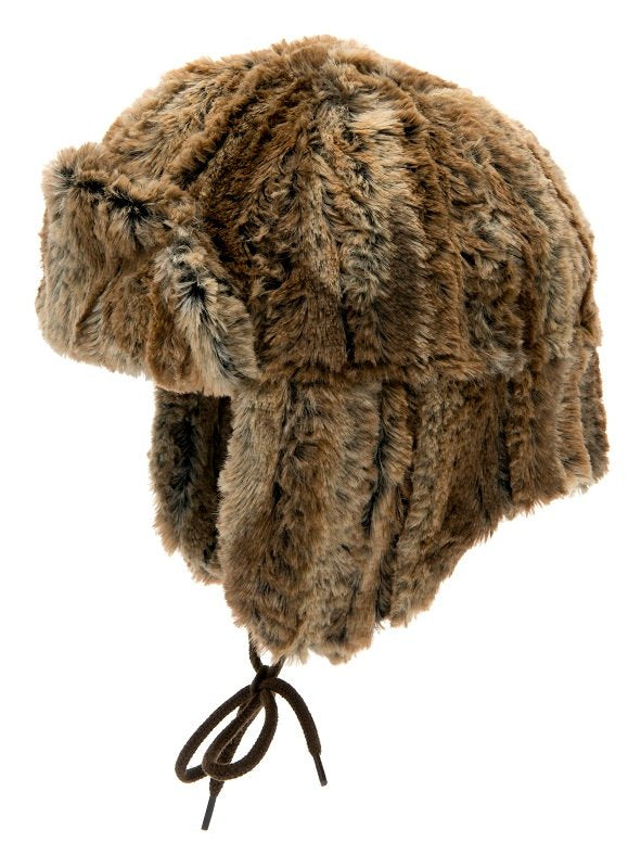 Faux Fur hat - Estrid Jr. Faux fur Brown - CTH MINI