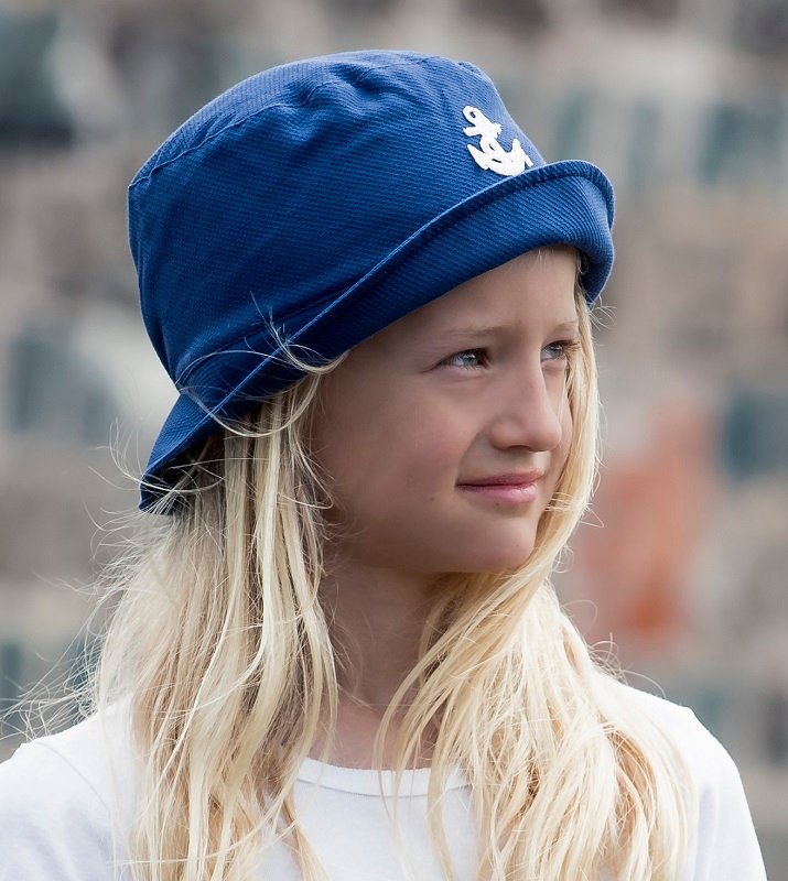 Kids Bucket hat - Jamie Jr. Pique Blue - CTH MINI