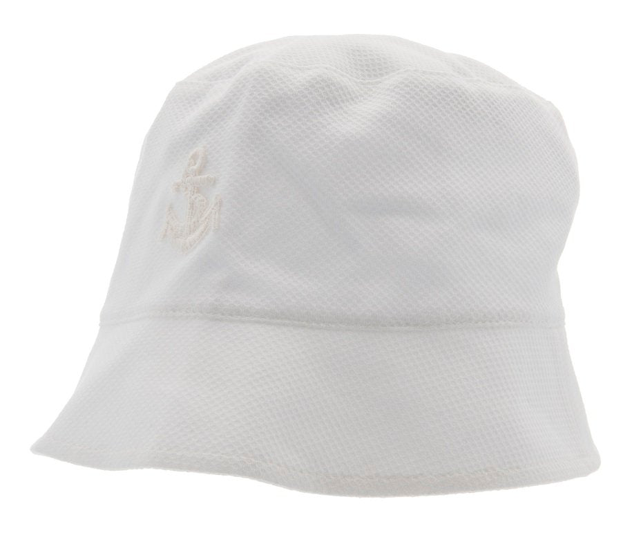 Kids Bucket hat - Jamie Jr. Pique White - CTH MINI