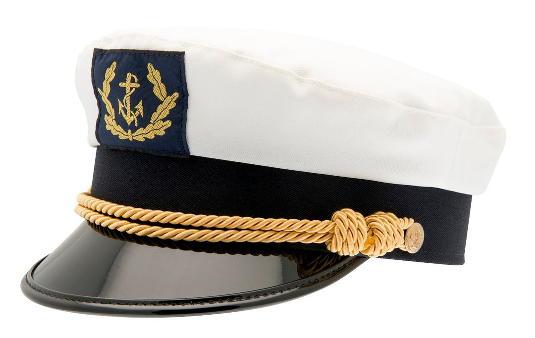 Sailor Wool blend White Yacht Captain s cap Skepparmossa Kaptensmossa CTH Ericson of Sweden
