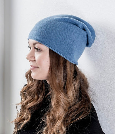 Blue Knitted Beanie in Cashmere - CTH Ericson