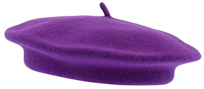 Purple Beret in wool