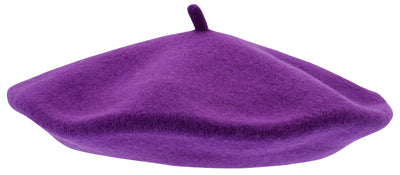 Purple Beret in wool