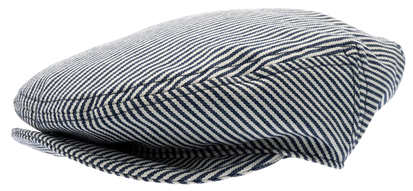 Striped  Indigo Flat cap for kids