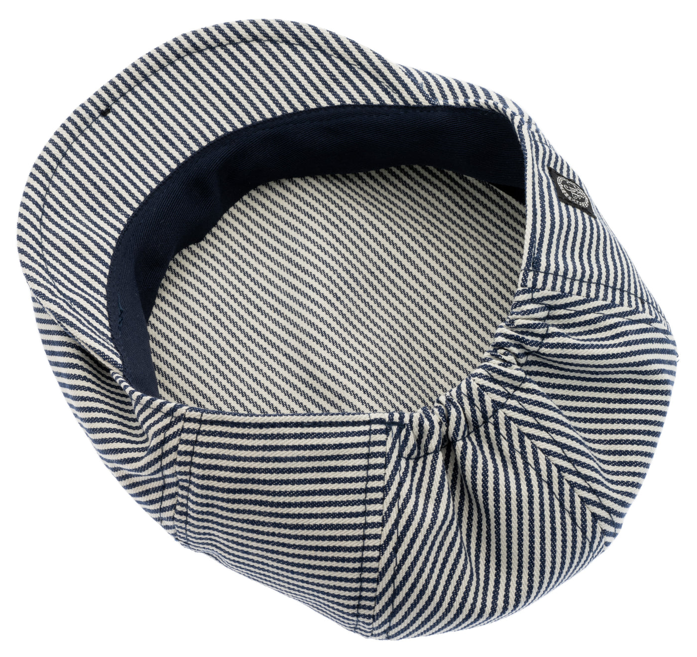 Summer Flat cap for kids with blue stripes