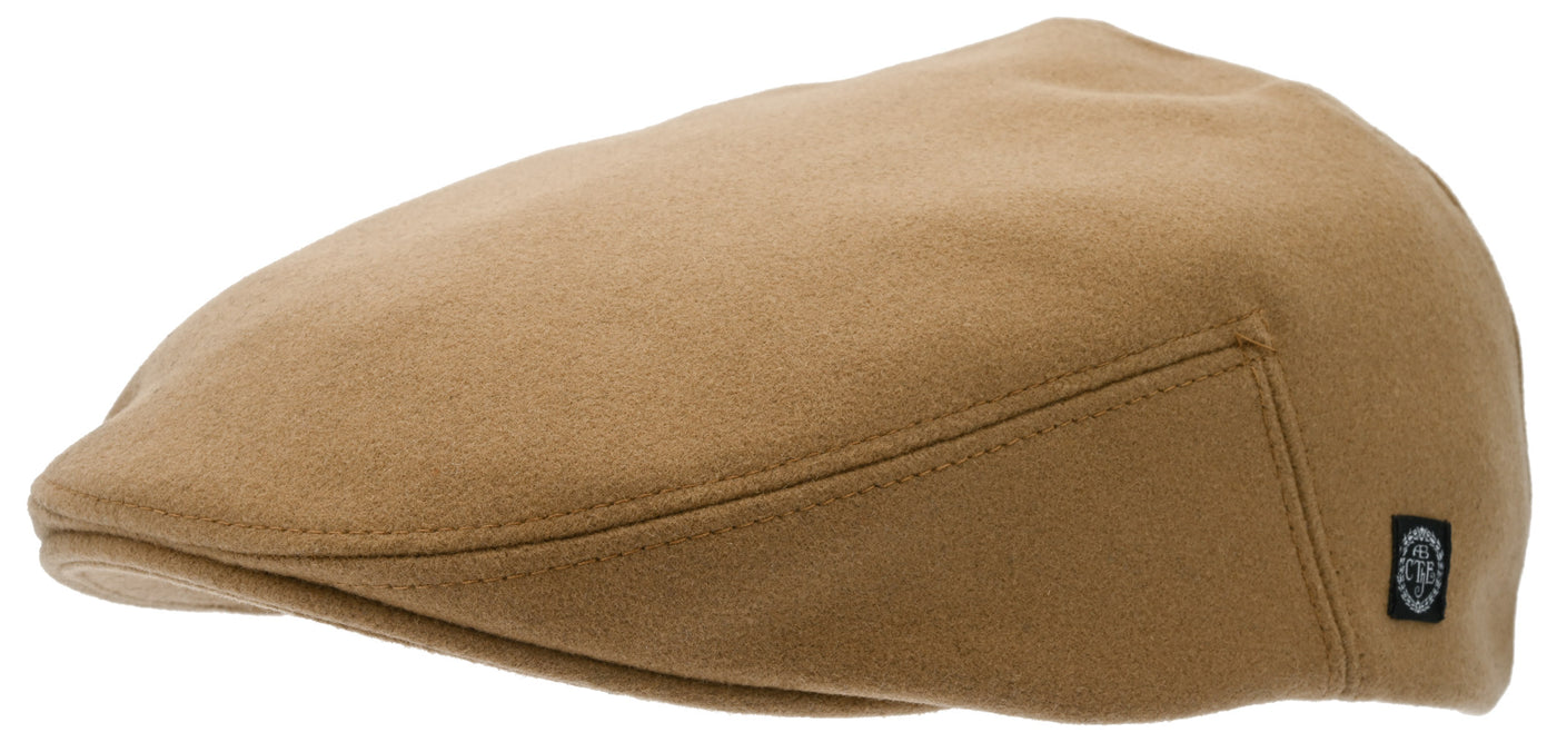 Brown Flat Cap in exclusive cashmere fabric