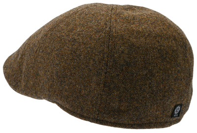 Brown tweed Duckbill cap