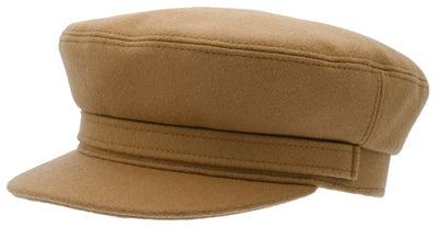 Brown Breton cap in  Cashmere 