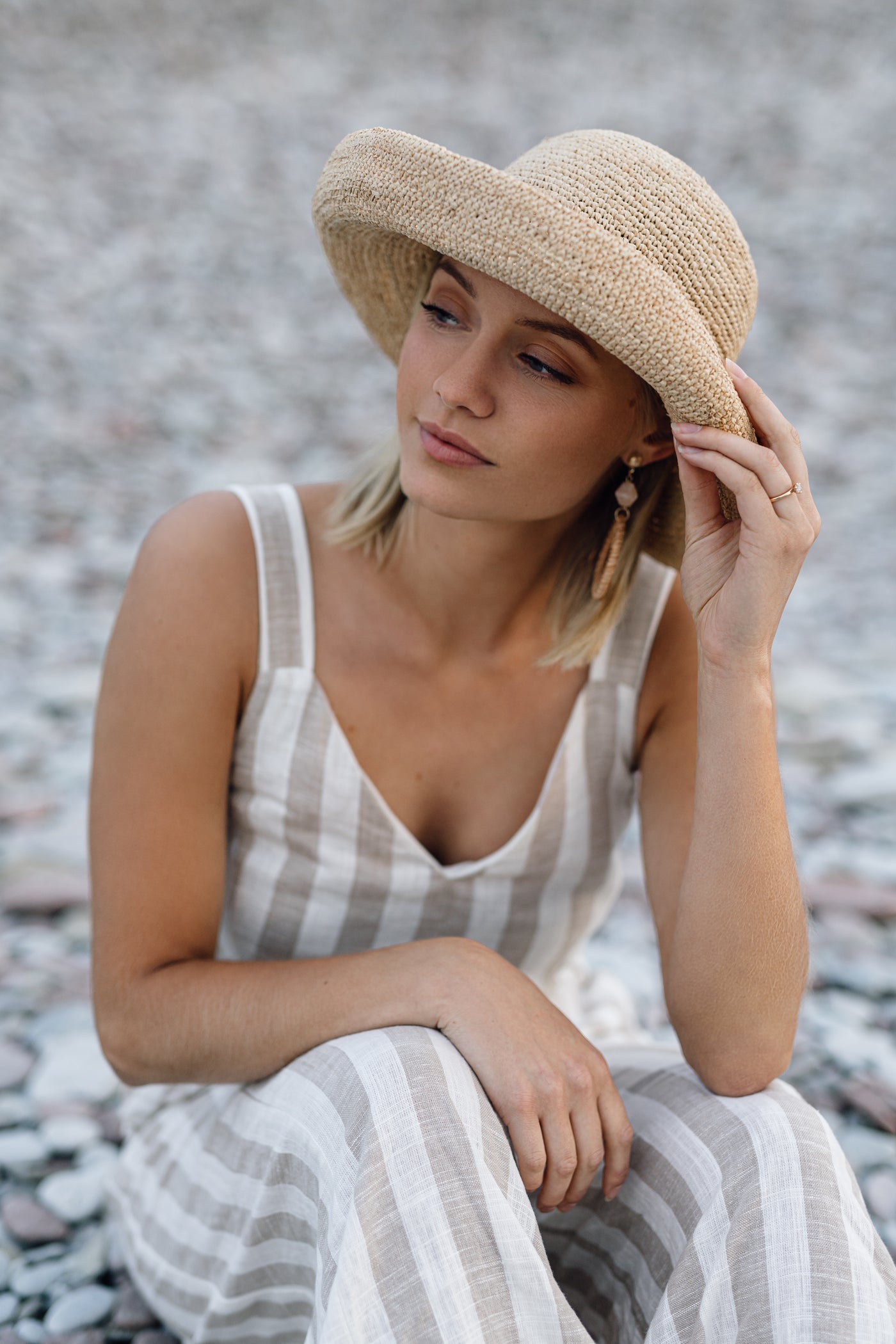 Stråhatt - Naturmaterial - Straw hat - Panamahatt -Solhatt